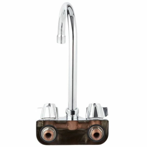 Regency Plumbing & Hardware Regency Wall Mount Handsink Faucet With 6" Swivel Gooseneck Spout And 4" Centers - Image 3