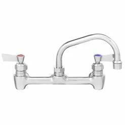 Fisher 13218 Backsplash Mounted Faucet With 8" Centers And 16" Swing Spout