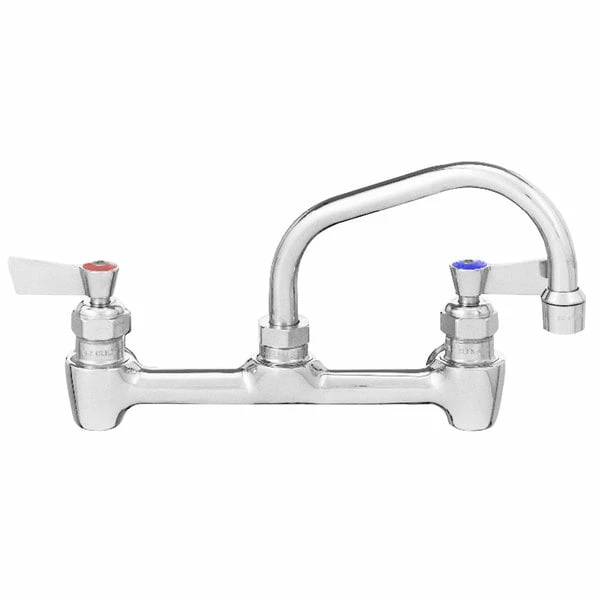 Fisher 13242 Backsplash Mounted Faucet With 8" Centers And 8" Swing Spout