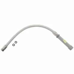 T&S Brass And Bronze Works T&S B-0024-H 24" Stainless Steel Flex Hose Assembly With Handle And Polyurethane Liner