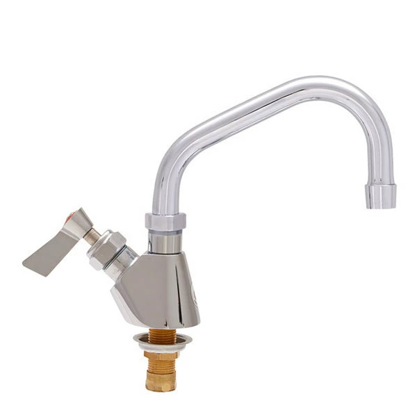 Fisher 3010 Deck Mounted Faucet With 6" Swing Nozzle, 2.2 GPM Aerator, And Lever Handle