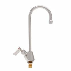 Fisher 3015 Deck Mounted Faucet With 5 1/2" Swivel Gooseneck Nozzle, 2.2 GPM Aerator, And Lever Handle