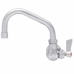 Fisher 3710 Wall Mounted Faucet With 6" Swing Nozzle, 2.2 GPM Aerator, And Lever Handle