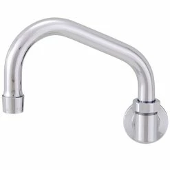 Fisher 46876 Backsplash Mounted Stainless Steel Faucet With 12" Swing Nozzle And 2.2 GPM Aerator