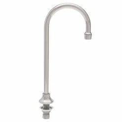 Fisher 45748 Deck Mounted Stainless Steel Faucet With 3 1/2" Swivel Gooseneck Nozzle And 2.2 GPM Aerator
