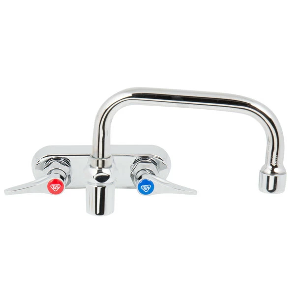 T&S Brass And Bronze Works T&S B-1136-CR Wall Mounted Workboard Faucet With 4" Centers, 18" Double-Jointed Swing Spout, 2.2 GPM Aerator, Cerama Cartridges, And Lever Handles - Image 3