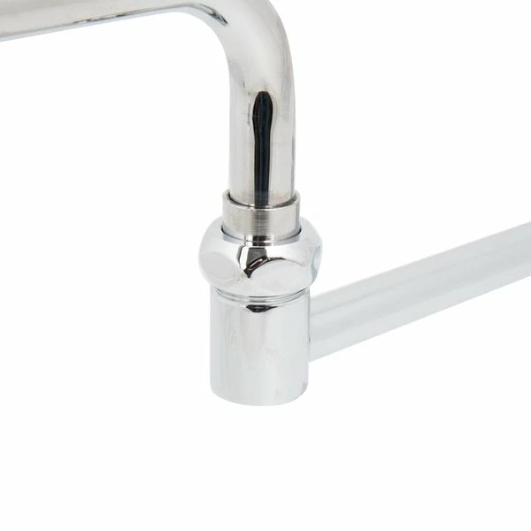 T&S Brass And Bronze Works T&S B-1136-CR Wall Mounted Workboard Faucet With 4" Centers, 18" Double-Jointed Swing Spout, 2.2 GPM Aerator, Cerama Cartridges, And Lever Handles - Image 6