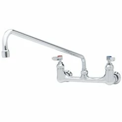 T&S Brass And Bronze Works T&S B-0230-EE Wall Mounted Pantry Faucet With 8" Adjustable Centers, 18" Swing Nozzle, And EE Connections