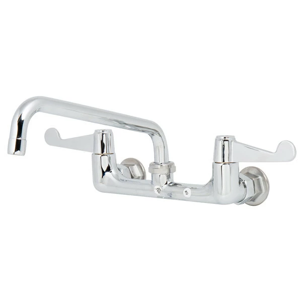 T&S Brass And Bronze Works Equip By T&S 5F-8WWB10 Wall Mounted Faucet With Adjustable 8" Centers, 10 1/8" Swing Spout, Laminar Flow Device, Cerama Cartridges, And Wrist Handles - Image 3