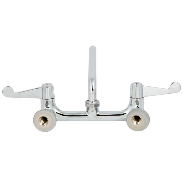 T&S Brass And Bronze Works Equip By T&S 5F-8WWB10 Wall Mounted Faucet With Adjustable 8" Centers, 10 1/8" Swing Spout, Laminar Flow Device, Cerama Cartridges, And Wrist Handles - Image 5