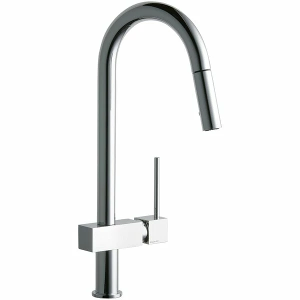 Elkay LKAV1031CR Avado Deck Mount Chrome Kitchen Faucet With Pull-Down Spray Head And Lever Handle
