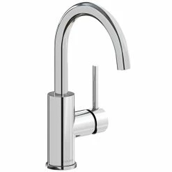 Elkay LKAV3021CR Avado Deck Mount Chrome Bar Faucet With 6 1/2" Gooseneck Spout And Lever Handle
