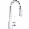 Elkay LKAV4032CR Avado Deck Mount Chrome Bar Faucet With Pull-Down Spray Head And Forward Lever Handle