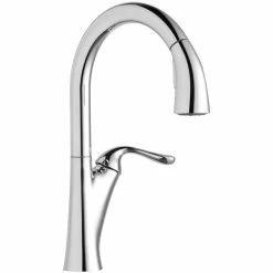Elkay LKHA4031CR Harmony Deck Mount Chrome Kitchen Faucet With Pull-Down Spray Head And Forward Lever Handle