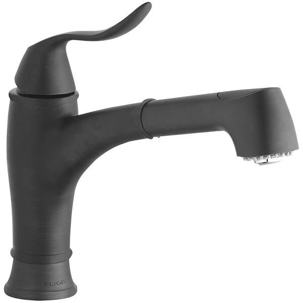 Elkay LKEC1042RB Explore Deck Mount Oil-Rubbed Bronze Bar Faucet With Pull-Out Spray Head And Lever Handle