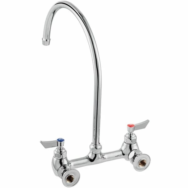 Waterloo Wall Mount Faucet With 12" Gooseneck Spout And 8" Centers - Image 3