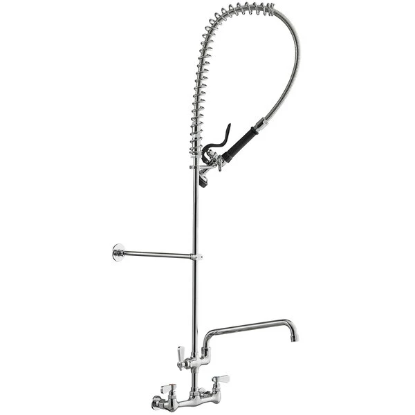 Regency Plumbing & Hardware Regency 1.15 GPM Wall Mount Pre-Rinse Faucet With 14" Add-On Faucet And 8" Centers - Image 2