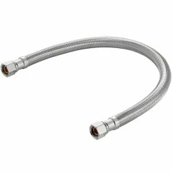 Assure Parts EF-FC-38C38C-16 16" Stainless Steel Braided Faucet Connector With 3/8" Compression X 3/8" Compression