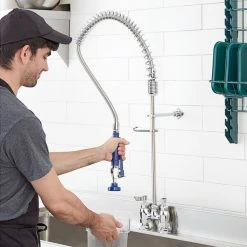 Waterloo 1.15 GPM Deck-Mounted Pre-Rinse Faucet With 4" Centers