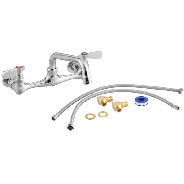 Regency Plumbing & Hardware Regency Wall Mount Faucet With 8" Swing Spout, 8" Centers, And Install Kit - Image 2