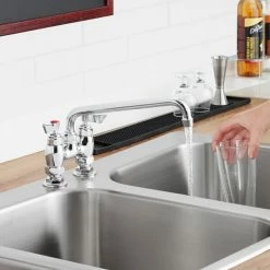 Waterloo Deck-Mounted Faucet With 4" Centers And 10" Swing Spout