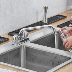 Regency Plumbing & Hardware Regency Deck Mount Faucet With 10" Swing Spout And 4" Centers