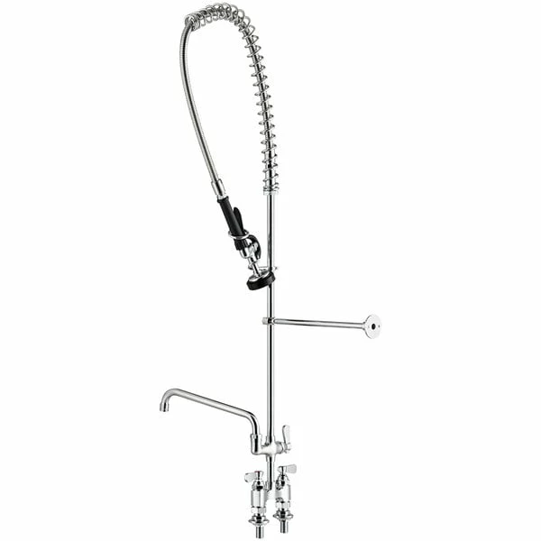Regency Plumbing & Hardware Regency 1.15 GPM Deck Mount Pre-Rinse Faucet With 12" Add-On Faucet And 4" Centers - Image 3