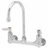 T&S Brass And Bronze Works T&S B-0331 Wall Mounted Pantry Faucet With 8" Adjustable Centers, 5 11/16" Swivel Gooseneck, And Eterna Cartridges