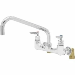 T&S Brass And Bronze Works T&S B-0290-PRISON 12" Wall Mounted Vandal Resistant Big Flo Mixing Faucet With 8" Centers