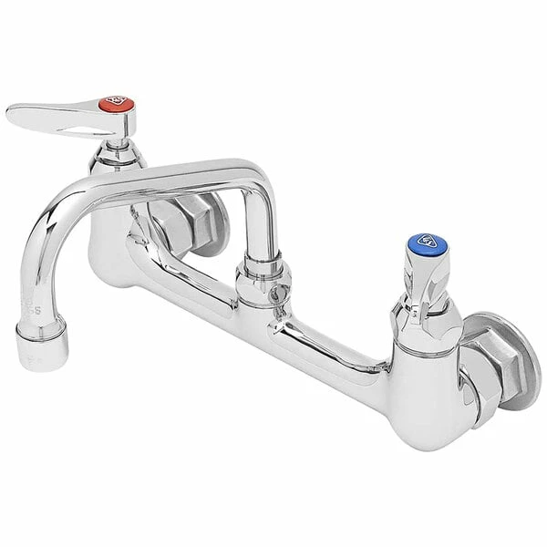 T&S Brass And Bronze Works T&S B-0232 Wall Mounted Pantry Faucet With 8" Adjustable Centers, 6" Swing Nozzle, And Eterna Cartridges