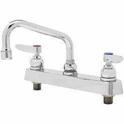 T&S Brass And Bronze Works T&S B-1120 Deck Mounted Workboard Faucet With 8" Centers - 6" Swing Nozzle