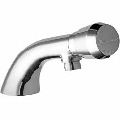 Elkay LK654 Single Hole Concealed Deck Mount Chrome Vandal-Resistant Lavatory Faucet With Push Button Handle