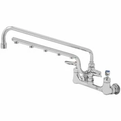 T&S Brass And Bronze Works T&S B-0230-U18-CR Ultrarinse 8" Wall Mount Mixing Faucet With 18" Swing Nozzle And 16" 1.5 GPM Sprayer Arm