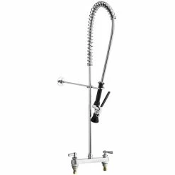 Chicago Faucet Company Chicago Faucets 527-919SLXKCABCP Deck-Mounted Pre-Rinse Faucet With 8" Fixed Centers
