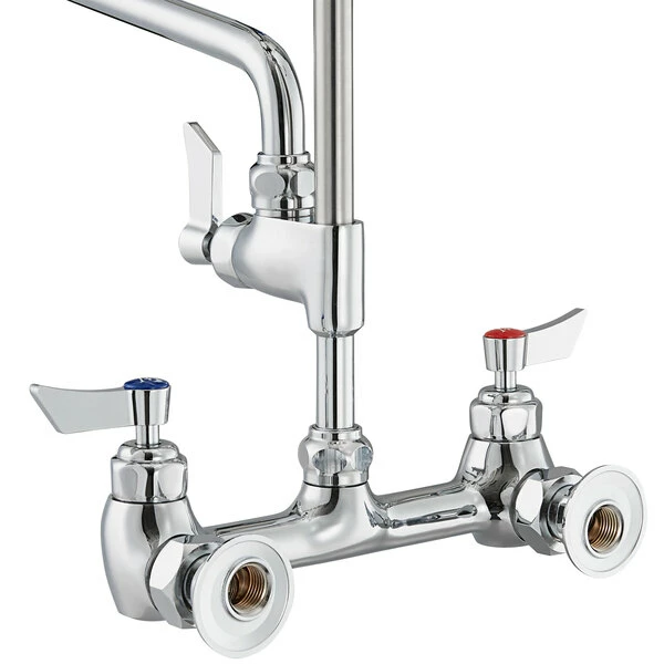 Waterloo 1.15 GPM Wall-Mounted Pre-Rinse Faucet With 8" Centers And 18" Double-Jointed Add-On Faucet - Image 2