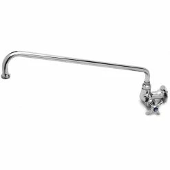 T&S Brass And Bronze Works T&S B-0212 Wall Mounted Single Hole Pantry Faucet With 6" Swing Nozzle, Eterna Cartridge, And 4-Arm Handle