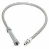 T&S Brass And Bronze Works T&S B-0044-HF 44" Stainless Steel Flex Hose With Fisher Adapter