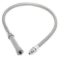 T&S Brass And Bronze Works T&S B-0044-HF 44" Stainless Steel Flex Hose With Fisher Adapter