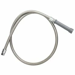 T&S Brass And Bronze Works T&S B-0068-H 68" Stainless Steel Flex Hose With Gray Handle And Polyurethane Liner