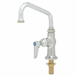 T&S Brass And Bronze Works T&S B-0207-CR Deck Mounted Single Hole Pantry Faucet With 6" Swing Nozzle And Cerama Cartridge