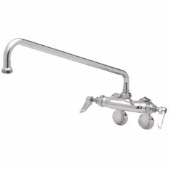 T&S Brass And Bronze Works T&S B-0235 Wall Mounted Pantry Faucet With Adjustable Centers, 18" Swing Nozzle, And Eterna Cartridges
