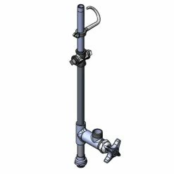 T&S Brass And Bronze Works T&S 017980-40 Easy Install Riser With Add On Faucet And Vandal Resistant Handle Screw