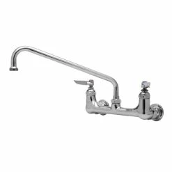 T&S Brass And Bronze Works T&S B-0231-BB-CR Wall Mounted Pantry Faucet With 8" Adjustable Centers, 12" Swing Nozzle, Cerama Cartridges, And BB Connections
