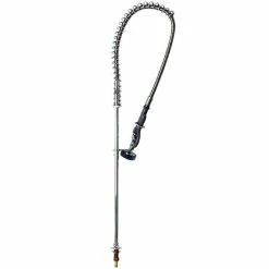 T&S Brass And Bronze Works T&S B-0143-01 Deck Mounted 42 1/4" High Pre-Rinse Faucet With Single Inlet And 44" Hose