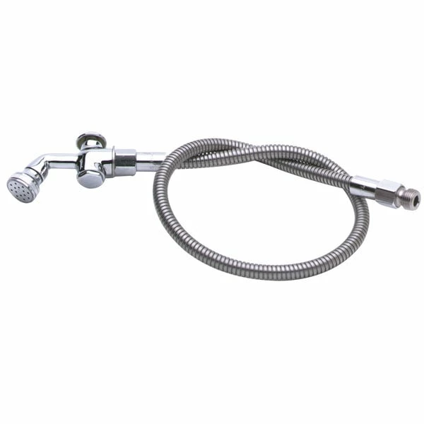 T&S Brass And Bronze Works T&S B-2137 50" Pre-Rinse Flex Hose With Angled Rosespray Spray Valve