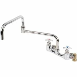 T&S Brass And Bronze Works T&S B-0292 24" Double Joint Wall Mounted Big Flo Mixing Faucet With 8" Centers
