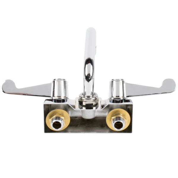 T&S Brass And Bronze Works Equip By T&S 5F-4WWX12 12 1/8" Wall Mount Swivel Faucet With 4" Centers And Wrist Action Handles - Image 3