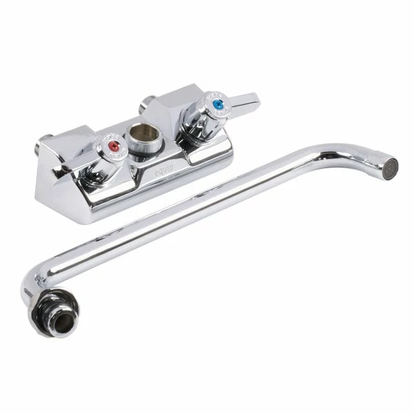 T&S Brass And Bronze Works Equip By T&S 5F-4WLX06 Wall Mounted Faucet With 6 1/8" Swing Spout, 2.2 GPM Aerator, 4" Centers, And Lever Handles - Image 6