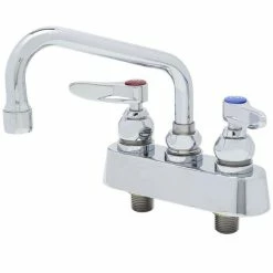 T&S Brass And Bronze Works T&S B-1101 Deck Mounted Workboard Faucet With 3 1/2" Centers - 8" Swing Nozzle