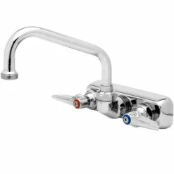 T&S Brass And Bronze Works T&S B-1117 Wall Mounted Workboard Faucet With 4" Centers - 10" Swing Nozzle